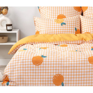 Постельное белье "Эко" бязь "Апельсинки"