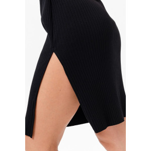 Платье женское №67152 лапша (последний размер) черный 46,50