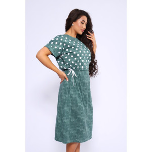 Платье женское №24250 кулирка (последний размер) зеленый 56,60 Платье женское №24250 кулирка (последний размер) зеленый 56,60