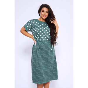 Платье женское №24250 кулирка (последний размер) зеленый 56,60 Платье женское №24250 кулирка (последний размер) зеленый 56,60