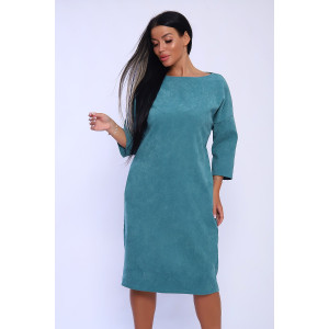 Платье женское №82033 микровельвет (последний размер) мята 48,50,56