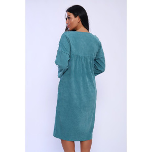 Платье женское №82033 микровельвет (последний размер) мята 48,50,56