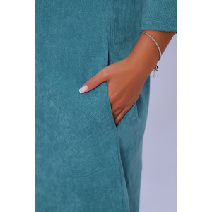 Платье женское №82033 микровельвет (последний размер) мята 48,50,56