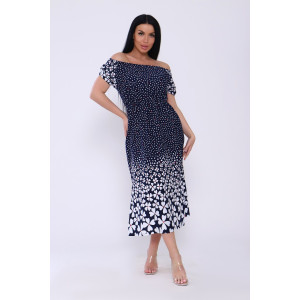 Платье женское №71003 кулирка (последний размер) темно-синий 46,54,56 Платье женское №71003 кулирка (последний размер) темно-синий 46,54,56