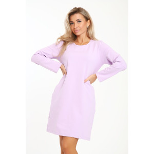 Платье женское №21008 футер с лайкрой 2-х нитка (последний размер) сиреневый 46,54 Платье женское №21008 футер с лайкрой 2-х нитка (последний размер) сиреневый 46,54