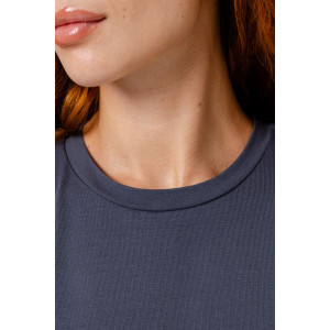 Платье женское №14406 кулирка с лайкрой (последний размер) графит 50,52