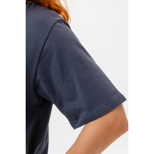 Платье женское №14406 кулирка с лайкрой (последний размер) графит 50,52