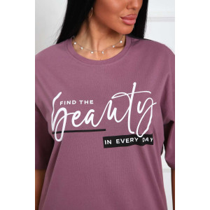 Туника женская №29520 кулирка (последний размер) пыльная роза 52