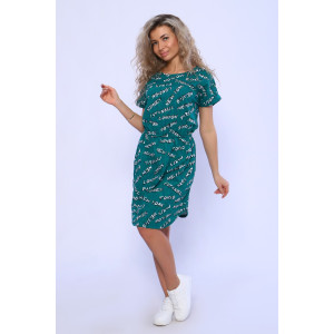 Туника женская №13131 кулирка (последний размер) зеленый 50