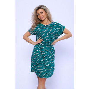 Туника женская №13131 кулирка (последний размер) зеленый 50