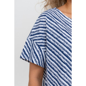 Туника женская №36832 кулирка (последний размер) белый 50