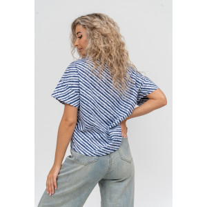 Туника женская №36832 кулирка (последний размер) белый 50