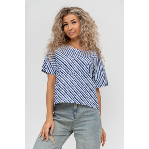 Туника женская №36832 кулирка (последний размер) белый 50