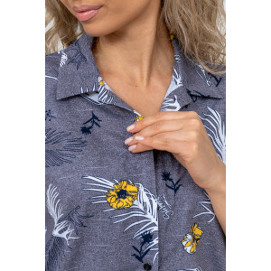 Туника женская №36724 кулирка (последний размер) серый 48