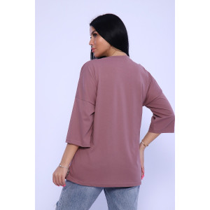 Туника женская №80023 кулирка (последний размер) лиловый 56