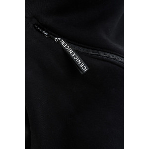 Костюм двойка женский №67027 футер 3-х нитка с начесом (последний размер) черный 48