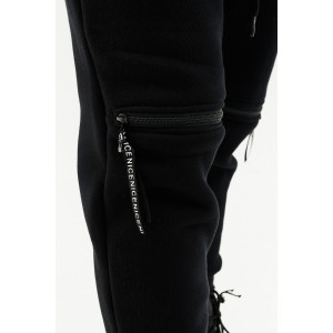 Костюм двойка женский №67027 футер 3-х нитка с начесом (последний размер) черный 48