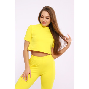 Костюм двойка женский №21073 кулирка с лайкрой (последний размер) желтый 54 Костюм двойка женский №21073 кулирка с лайкрой (последний размер) желтый 54