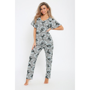 Костюм двойка женский №21028 кулирка (последний размер) серый 50 Костюм двойка женский №21028 кулирка (последний размер) серый 50