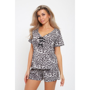 Костюм двойка женский №21033 кулирка (последний размер) серый 44,46