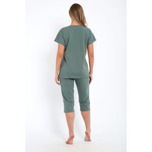 Костюм двойка женский №32088 кулирка (последний размер) зеленый 52 Костюм двойка женский №32088 кулирка (последний размер) зеленый 52