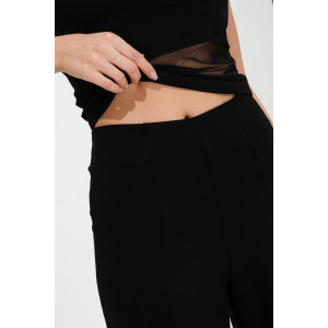 Костюм двойка женский №67093 вискоза пенье (последний размер) черный 42