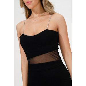 Костюм двойка женский №67093 вискоза пенье (последний размер) черный 42