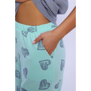 Костюм двойка женский №82050 кулирка (последний размер) ментол 48