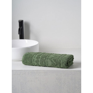 Полотенце махровое "Ornaments" зеленый Полотенце махровое "Ornaments" зеленый
