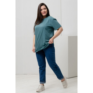 Футболка унисекс №8471/3 кулирка (последний размер) зеленый 48