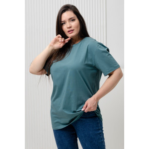 Футболка унисекс №8471/3 кулирка (последний размер) зеленый 48