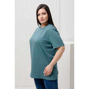 Футболка унисекс №8471/3 кулирка (последний размер) зеленый 48