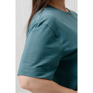 Футболка унисекс №8471/3 кулирка (последний размер) зеленый 48