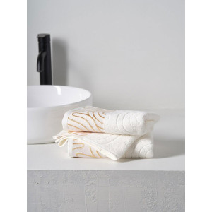 Набор махровых полотенец "Golden Lines" белый 2 шт.