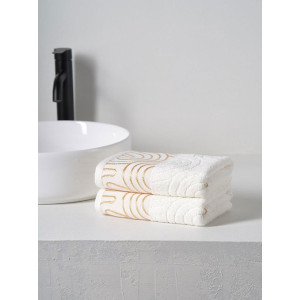 Набор махровых полотенец "Golden Lines" белый 2 шт.