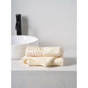 Набор махровых полотенец "Golden Lines" песочный 2 шт. Набор махровых полотенец "Golden Lines" песочный 2 шт.