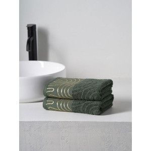 Набор махровых полотенец "Golden Lines" милитари 2 шт. Набор махровых полотенец "Golden Lines" милитари 2 шт.