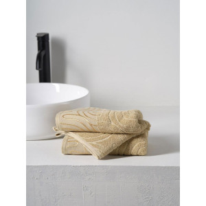 Набор махровых полотенец "Golden Lines" бежевый 2 шт.