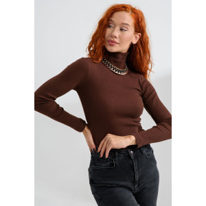 Водолазка женская №14439/6 кашкорсе (последний размер) шоколад 44,52 Водолазка женская №14439/6 кашкорсе (последний размер) шоколад 44,52