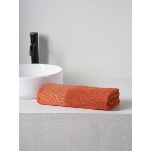 Полотенце махровое "Golden Lines" терракотовый