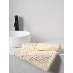 Полотенце махровое "Golden Lines" песочный Полотенце махровое "Golden Lines" песочный