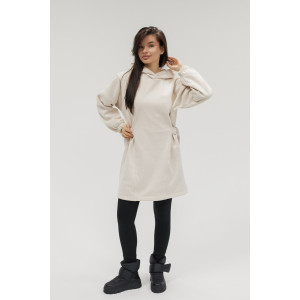 Туника женская №057560 футер на флисе (р-ры: 44-62) экрю