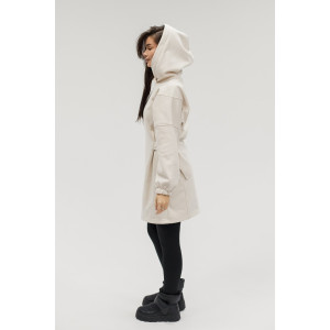 Туника женская №057560 футер на флисе (р-ры: 44-62) экрю