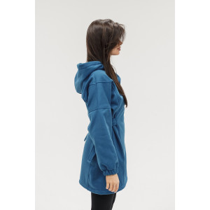 Туника женская №057560 футер на флисе (р-ры: 44-62) синий Туника женская №057560 футер на флисе (р-ры: 44-62) синий