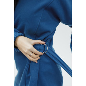 Туника женская №057560 футер на флисе (р-ры: 44-62) синий Туника женская №057560 футер на флисе (р-ры: 44-62) синий