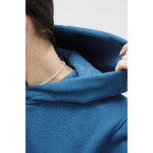 Туника женская №057560 футер на флисе (р-ры: 44-62) синий Туника женская №057560 футер на флисе (р-ры: 44-62) синий