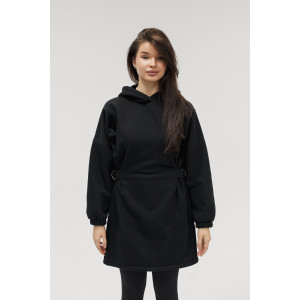 Туника женская №057560 футер на флисе (р-ры: 44-62) черный Туника женская №057560 футер на флисе (р-ры: 44-62) черный