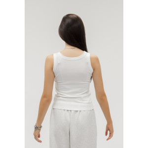 Майка женская №057558 лапша (р-ры: 38-48) белый Майка женская №057558 лапша (р-ры: 38-48) белый