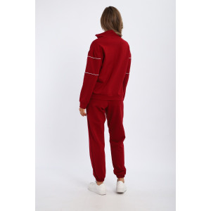 Костюм двойка женский №74720 футер 2-х нитка (р-ры: 42-56) бордовый