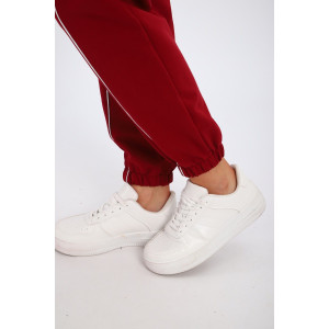 Костюм двойка женский №74720 футер 2-х нитка (р-ры: 42-56) бордовый